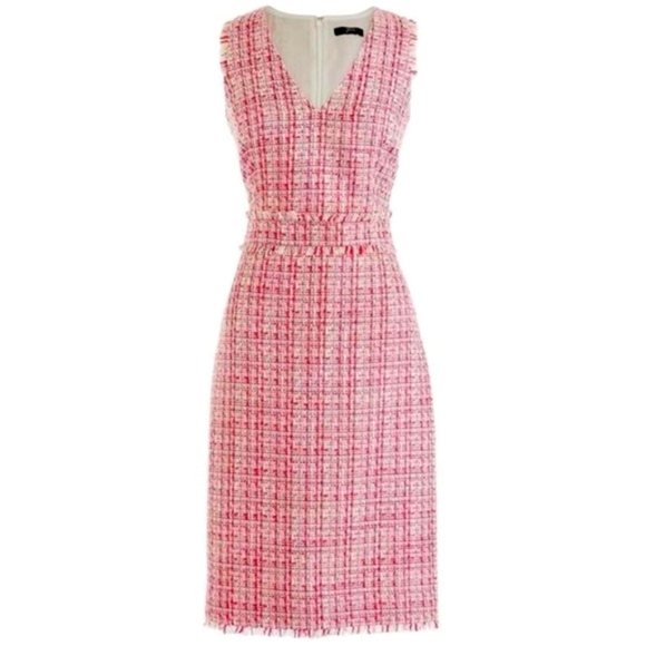 J. Crew Dresses & Skirts - J.Crew pink tweed dress